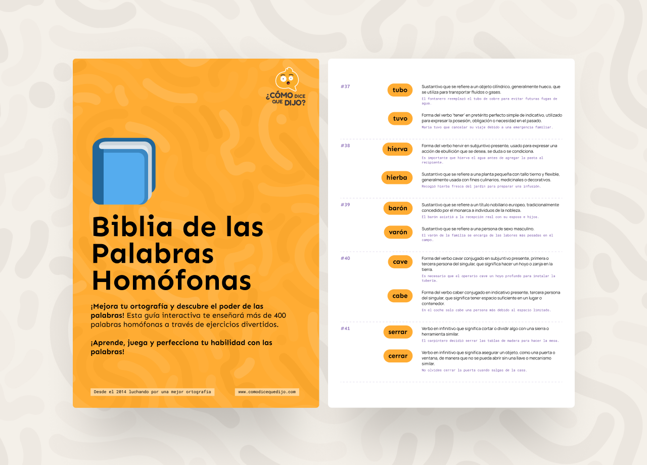 ¿Cómo dice que dijo? Portada de la guía de las biblia de las palabras homófonas.